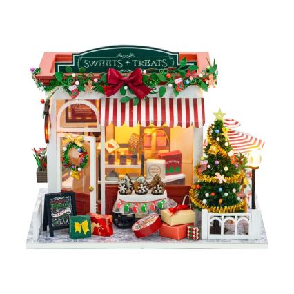 2Kids Toys - Miniatura domku Cukiernia świąteczna 2xAAA