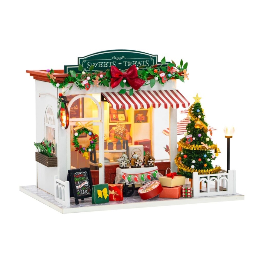 2Kids Toys - Miniatura domku Cukiernia świąteczna 2xAAA