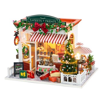 2Kids Toys - Miniatura domku Cukiernia świąteczna 2xAAA