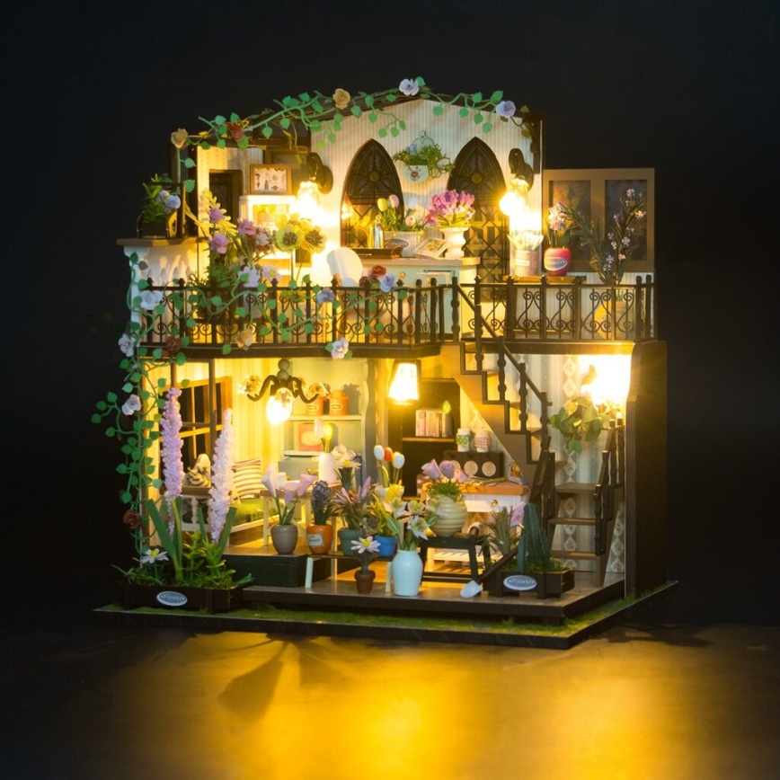 2Kids Toys - Miniatura domku Darcyin kwiatowy domek 2xAAA