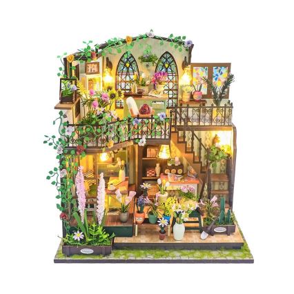 2Kids Toys - Miniatura domku Darcyin kwiatowy domek 2xAAA