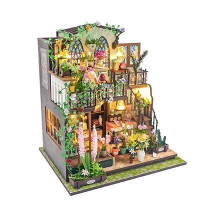 2Kids Toys - Miniatura domku Darcyin kwiatowy domek 2xAAA
