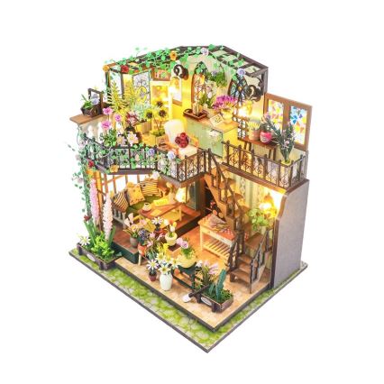 2Kids Toys - Miniatura domku Darcyin kwiatowy domek 2xAAA