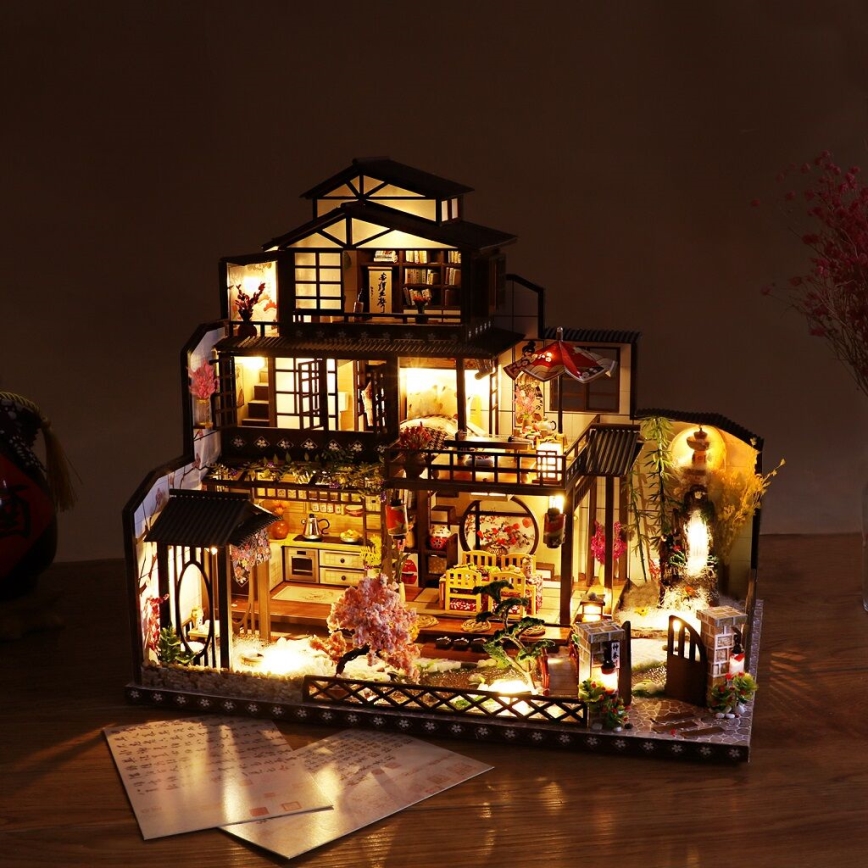 2Kids Toys - Miniatura domu Luksusowa willa sakura 2xAAA