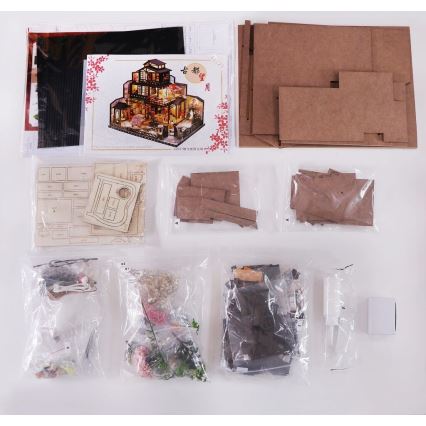 2Kids Toys - Miniatura domu Luksusowa willa sakura 2xAAA