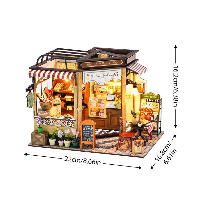 2Kids Toys - Miniatura domku Piekarnia Julii 2xAAA