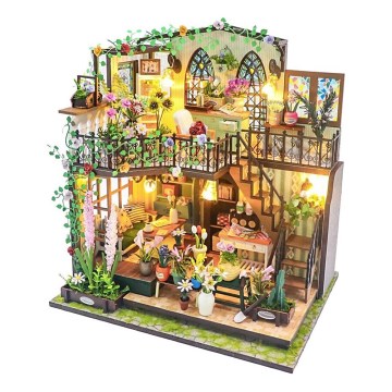 2Kids Toys - Miniaturowy domek Kwiatowy dom Darcy 2xAAA