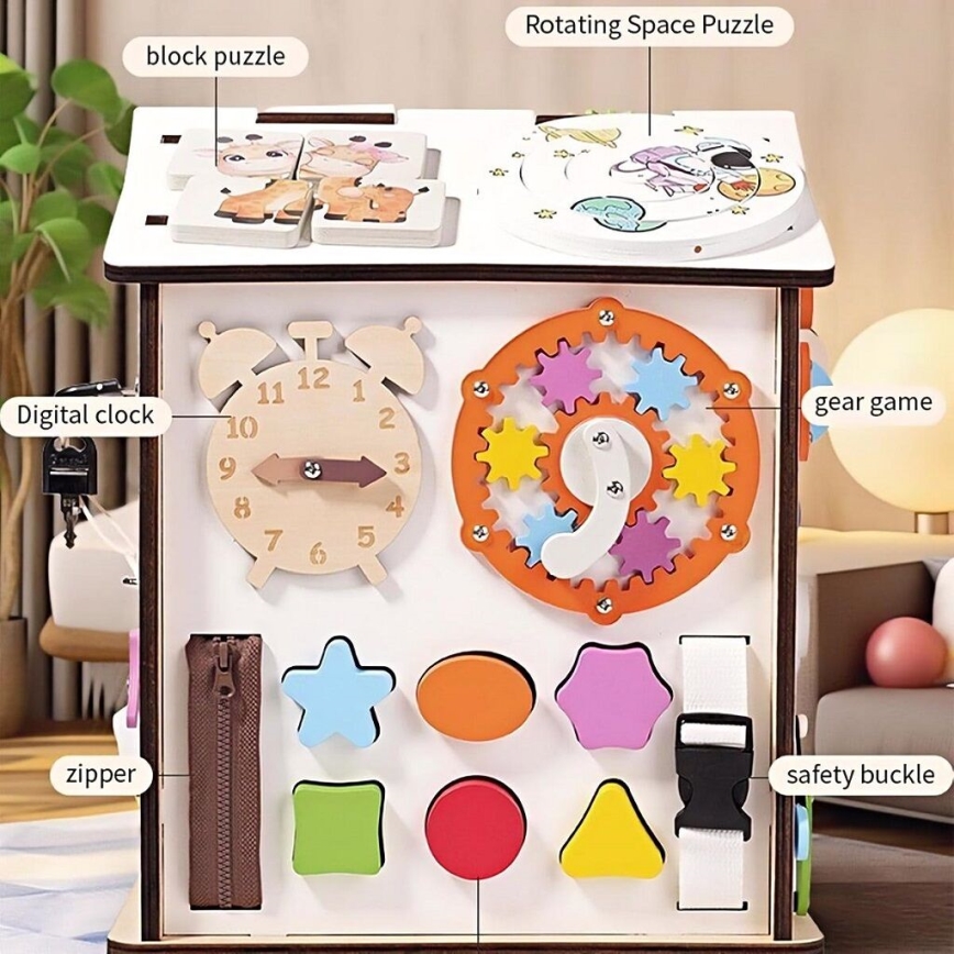 2Kids Toys - Tablica manipulacyjna Domek, biała