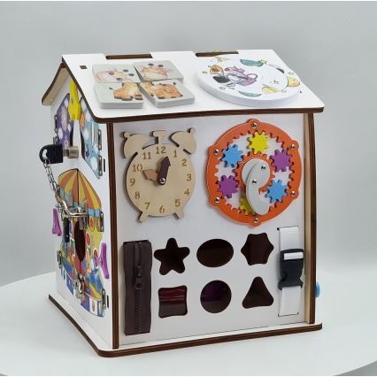 2Kids Toys - Tablica manipulacyjna Domek, biała