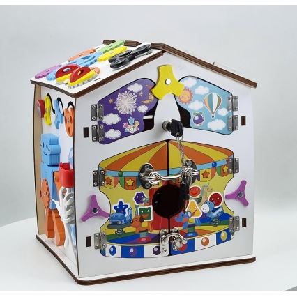 2Kids Toys - Tablica manipulacyjna Domek, biała