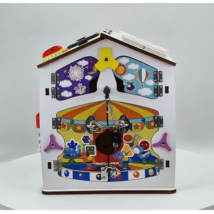 2Kids Toys - Tablica manipulacyjna Domek, biała