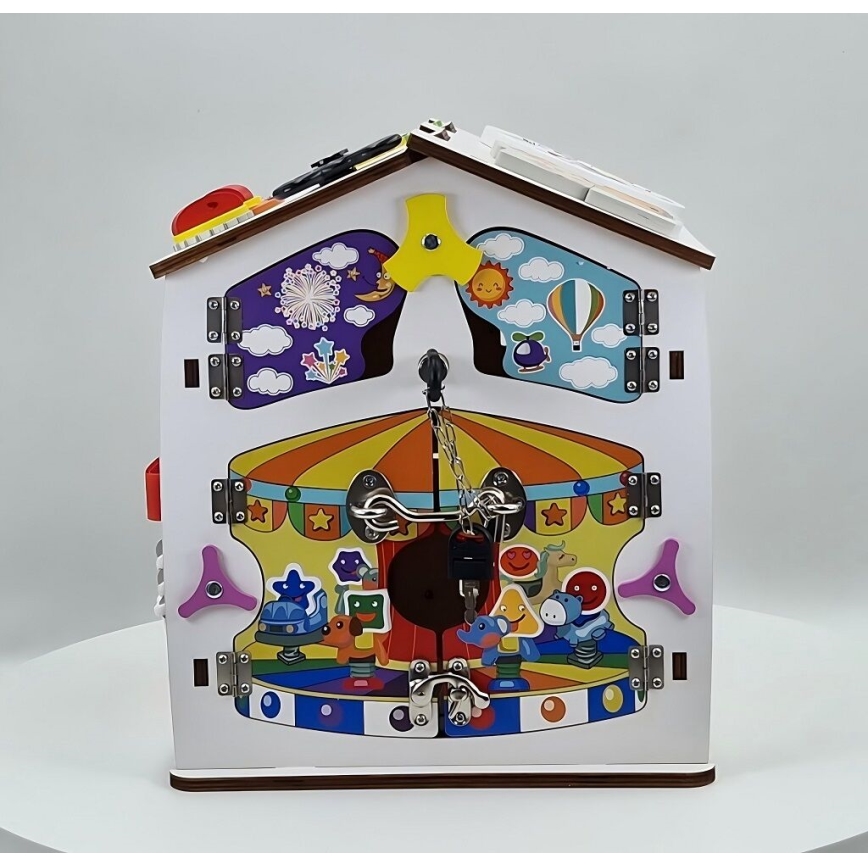 2Kids Toys - Tablica manipulacyjna Domek, biała