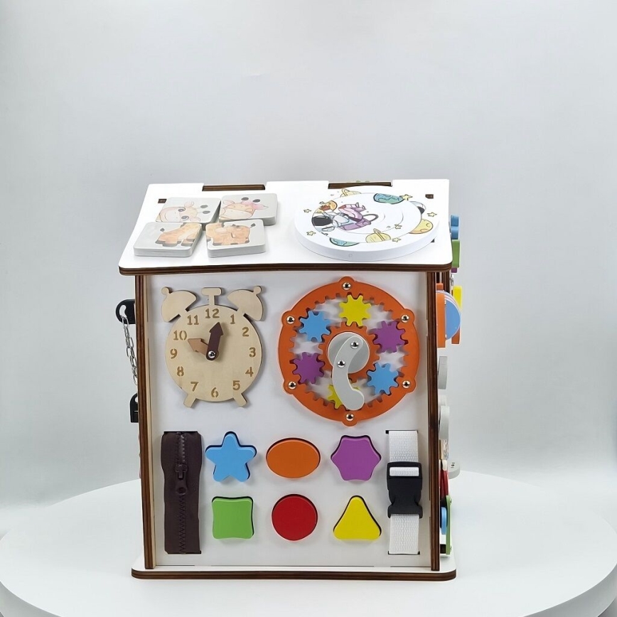 2Kids Toys - Tablica manipulacyjna Domek, biała