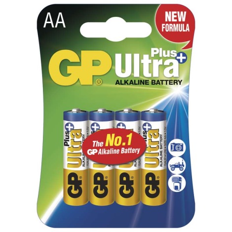 4 ks Bateria alkaliczna AA GP ULTRA PLUS 1,5V