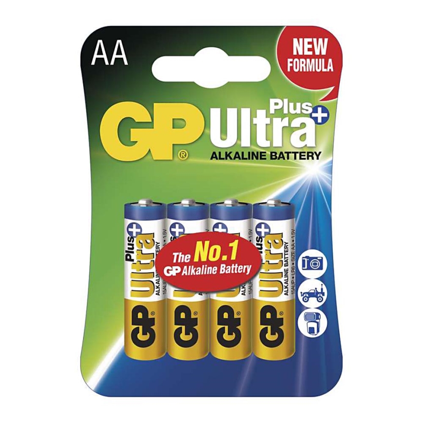 4 ks Bateria alkaliczna AA GP ULTRA PLUS 1,5V