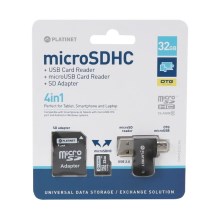4w1 MicroSDHC 32 GB + adapter SD + czytnik kart microSD + adapter OTG