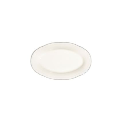 53-częściowy komplet obiadowy, biały/srebrny, porcelana