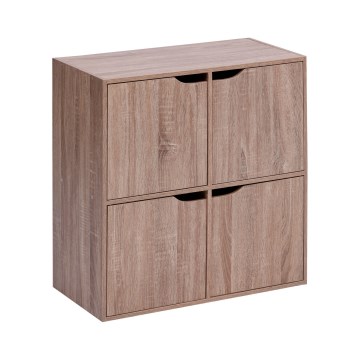 5five - Komoda TIDY 68x68x32 cm brązowa