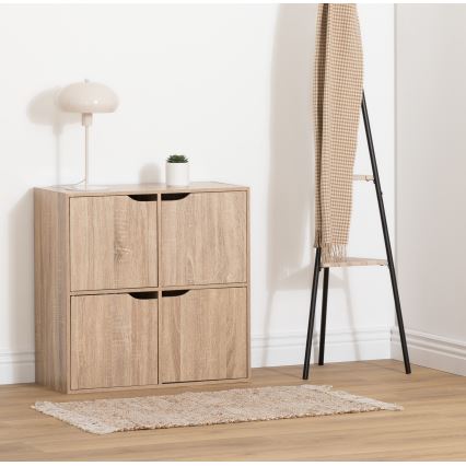 5five - Komoda TIDY 68x68x32 cm brązowa