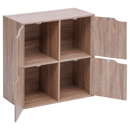 5five - Komoda TIDY 68x68x32 cm brązowa
