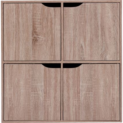 5five - Komoda TIDY 68x68x32 cm brązowa