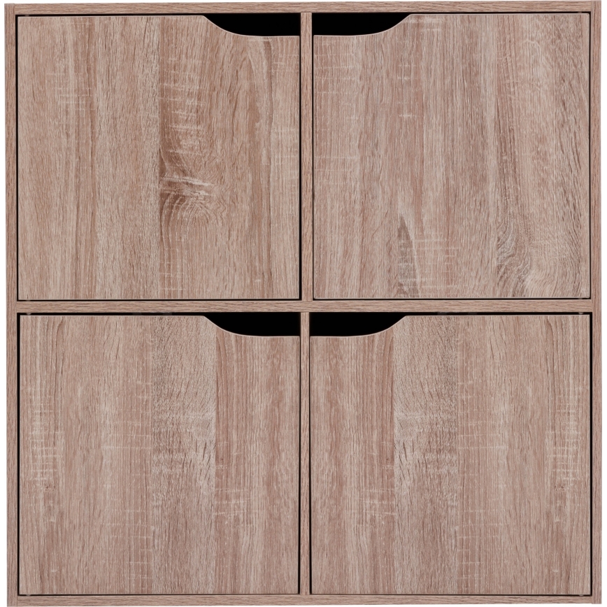 5five - Komoda TIDY 68x68x32 cm brązowa