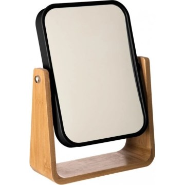 5five - Lusterko kosmetyczne NATUREO 21,8x16 cm bambus/czarny