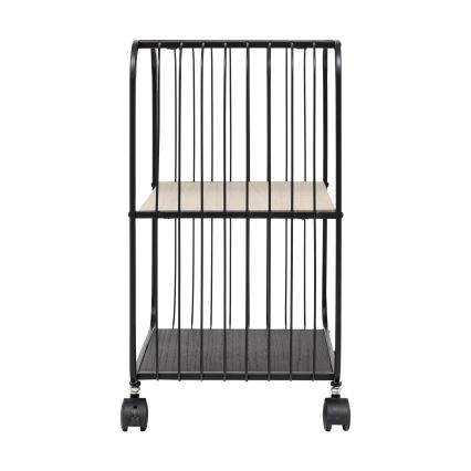 5five - Stolik do serwowania/mobilna półka COLGE 53x43 cm czarny/beżowy