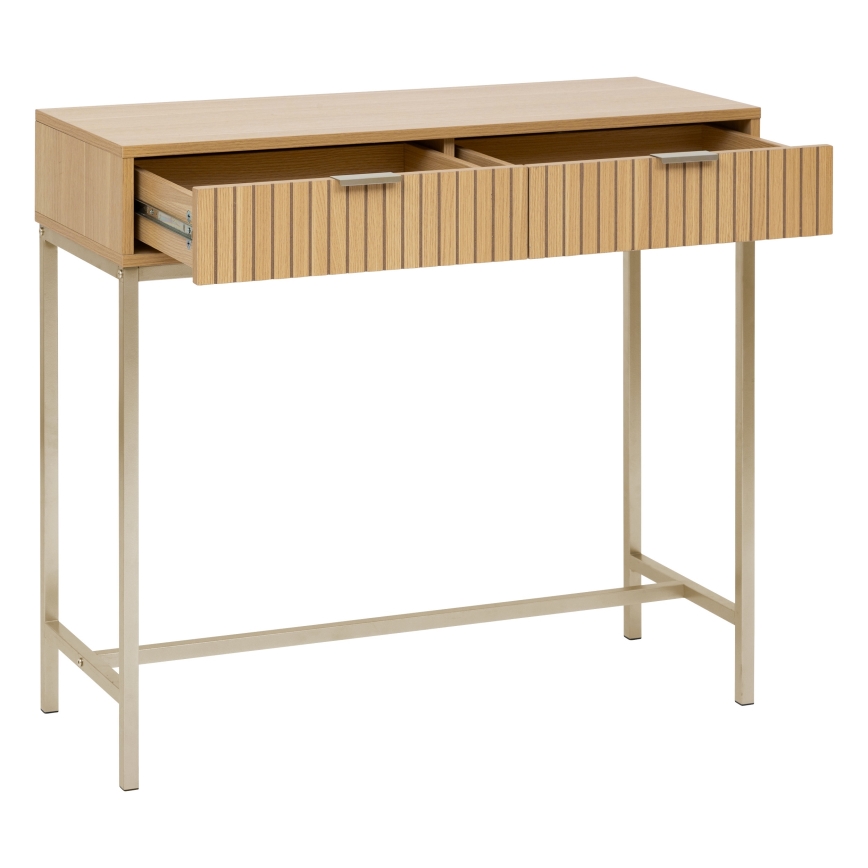 5five - Stolik konsolowy OPUS 90x35 cm brązowy