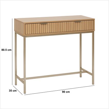 5five - Stolik konsolowy OPUS 90x35 cm brązowy