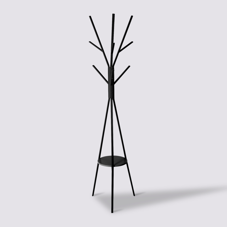 5five - Wieszak stojący TASO 180x44 cm czarny