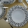 62-częściowy zestaw obiadowy biały/niebieski/czarny/porcelana