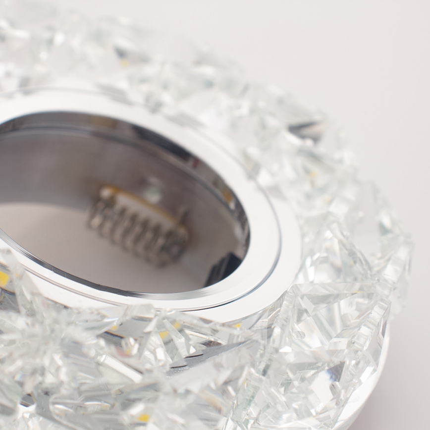 Emithor 71094 - Oprawa sufitowa LED CRYSTAL FIX 1xGU10/50W + LED/3W TAŚMA