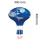 Abażur niebieski latający balon E27 400×400 mm