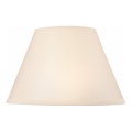 Abażur zamienny do lampy stołowej JUTA E27 śr. 19 cm kremowy