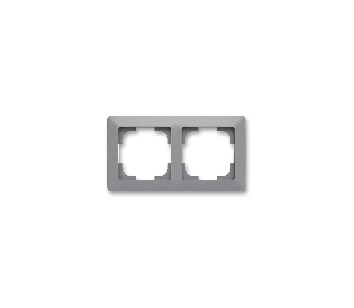 ABB 3901T-A00020 141 - Ramka podwójna ZONI szara