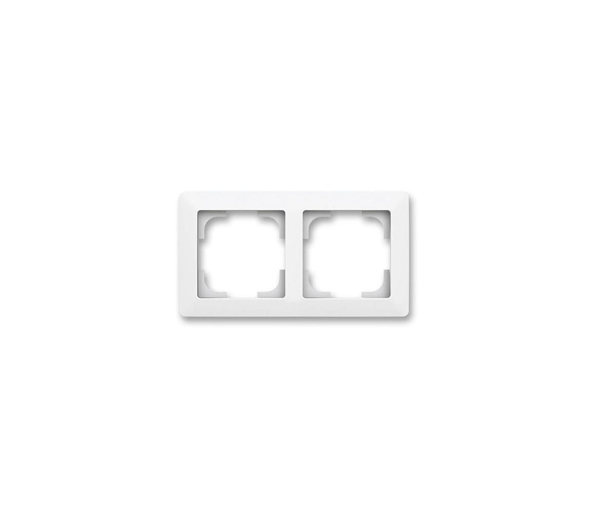 ABB 3901T-A00020 240 - Ramka podwójna ZONI biały mat