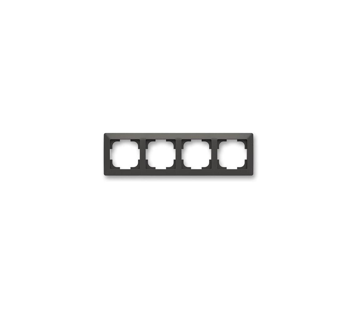 ABB 3901T-A00040 237 - Czterokrotna ramka ZONI czarna matowa