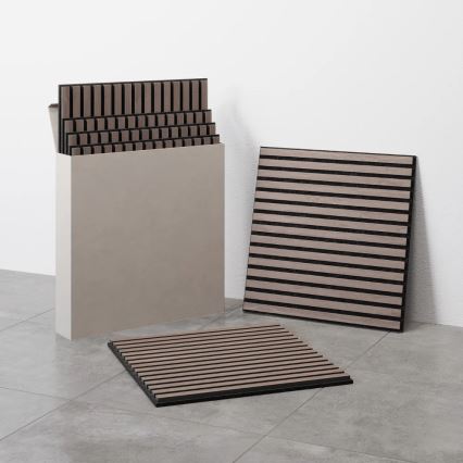 ADA 4x Akustyczny panel ścienny DANVIKEN 60x60 cm orzech