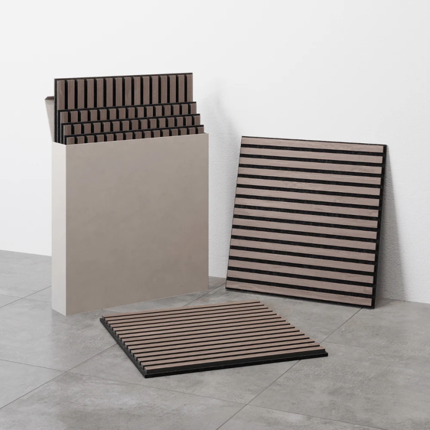 ADA 4x Akustyczny panel ścienny DANVIKEN 60x60 cm orzech