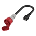 Adapter do samochodów elektrycznych Schuko 16A (wtyk) na CEE 16A