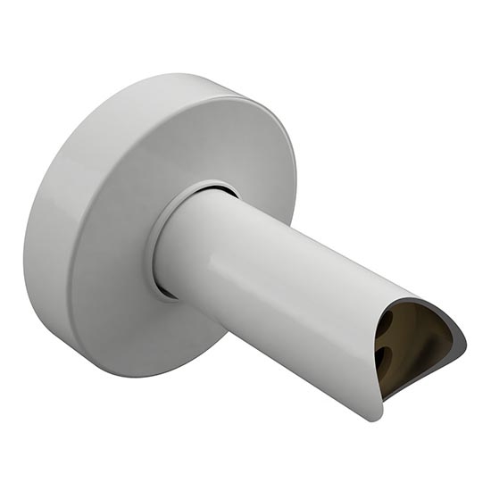 Adapter do suszarek 6,4x6,4 cm biały