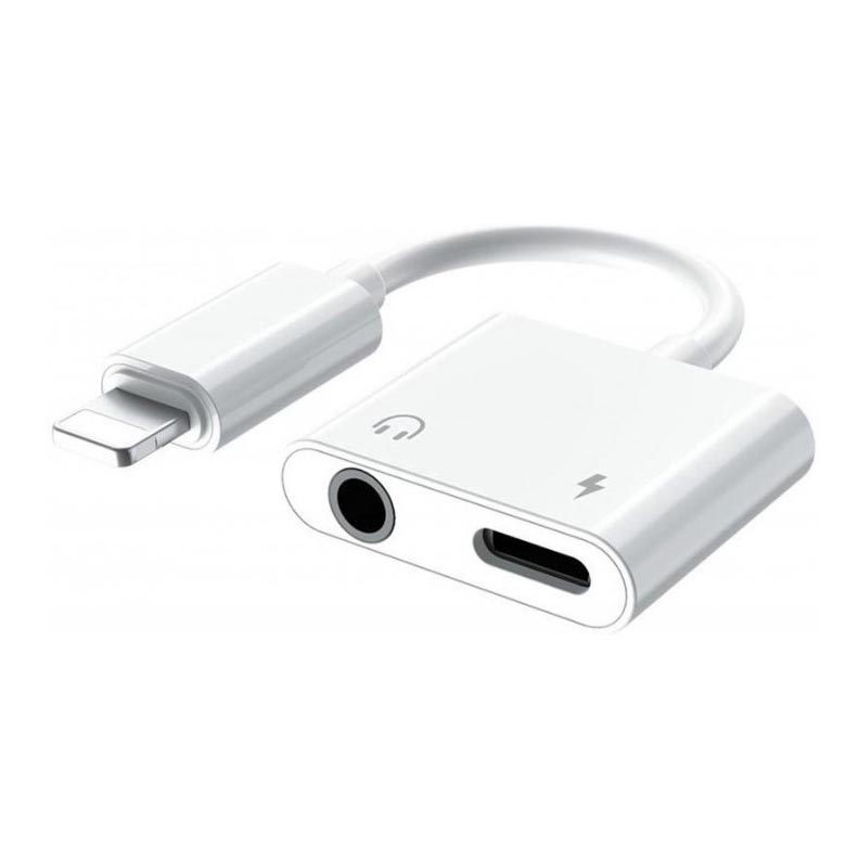 Adapter Lightning do AUX + Lightning