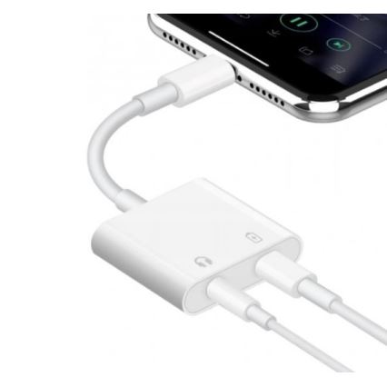 Adapter Lightning do AUX + Lightning