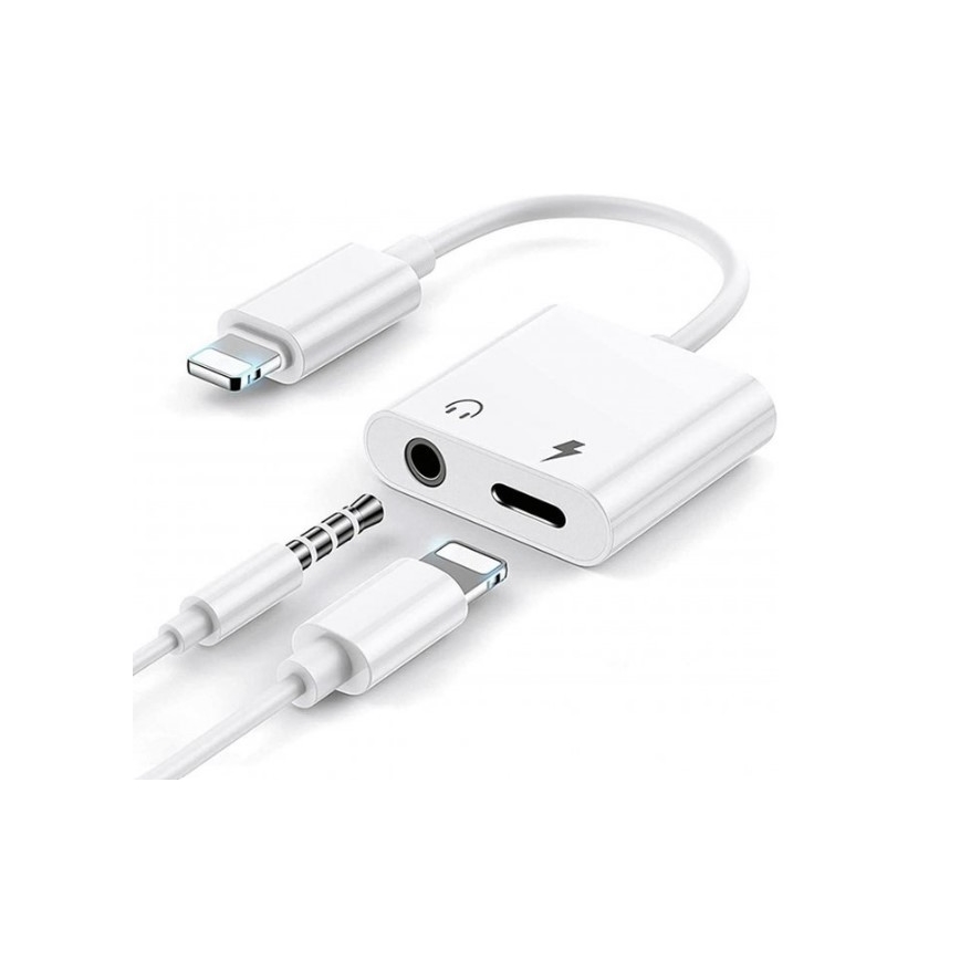 Adapter Lightning do AUX + Lightning