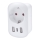 Adapter podróżny do USA 230 V z 2 portami USB-A i 1 portem USB-C