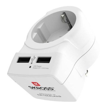 Adapter podróżny do USA 230V + 2x port USB