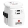 Adapter podróżny PRO Light USB 2A - uniwersalny, UK+USA+AUS/CN 2x USB-A 12W