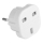 Adapter podróżny UK/EU 230V biały