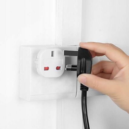 Adapter podróżny UK/EU 230V biały